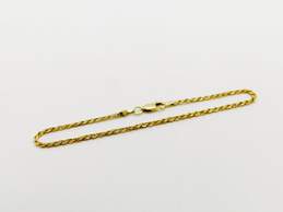 14k Yellow Gold Twisted Rope Chain Bracelet 2.5g alternative image