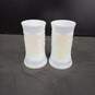 Bundle of 2 Federal Pearlescent 6" Milk Glass Beer Mugs image number 3