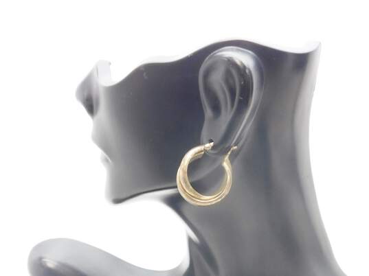 925 Snowflake Obsidian Pendant Necklace w/ Hoop Earrings 34.3g image number 5