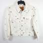 Levi's Women White Embroidered Jean Jacket XXS image number 1