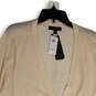 NWT Womens Ivory Knitted Long Sleeve Button Front Cardigan Sweater Size XL image number 3