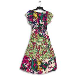 Tracy Reese X Anthropologie Womens Multicolor Floral Fit & Flare Dress Size XS alternative image