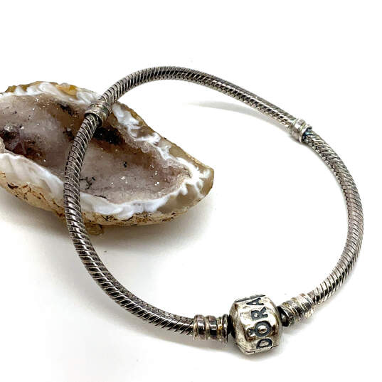 Designer Pandora S925 ALE Sterling Silver Snake Chain Charm Bracelet image number 1