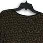 NWT Mimi Maternity Womens Black Brown V-Neck Tunic Blouse Top Size Large image number 4