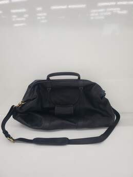 COACH Black Leather LG Cabin Duffle Carry On Travel Luggage Bag alternative image