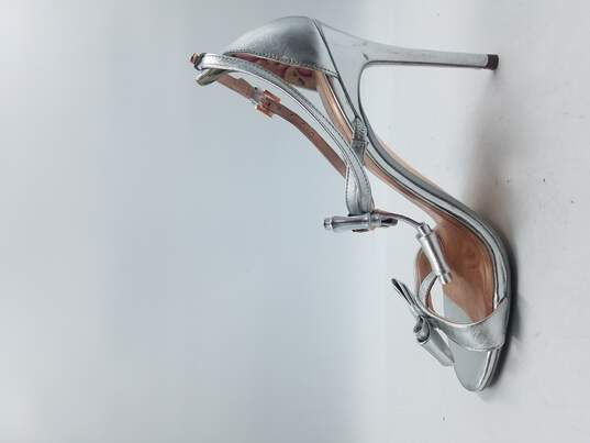 Ted Baker Silver Bow Sandals Women's 10 image number 2