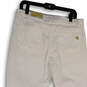 Womens Izzy White Denim Light Wash Pockets Skinny Leg Jeans Size 12 image number 4