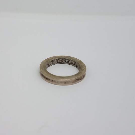 Authentic Tiffany & Co. Sterling Silver 1837 Band Sz 1 3/4 Ring w/COA 2.9g image number 5