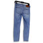 Womens Blue Distressed Medium Wash Pockets Denim Skinny Leg Jeans Size 2X26 image number 2