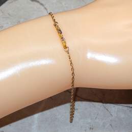 Mt. Rushmore Jewelry 10K Black Hills Gold W/ Gold Fill Chain Anklet - 1.19g