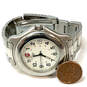 Designer Swiss Army Silver-Tone White Round Dial Analog Wristwatch image number 2