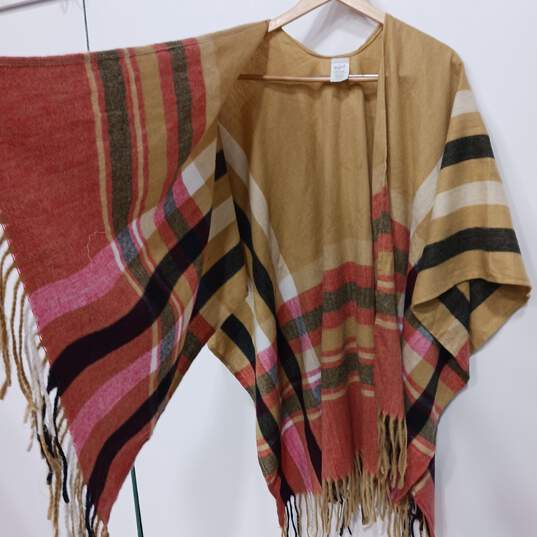 Woolrich Women's Tan Striped Shawl Size OSFM image number 3