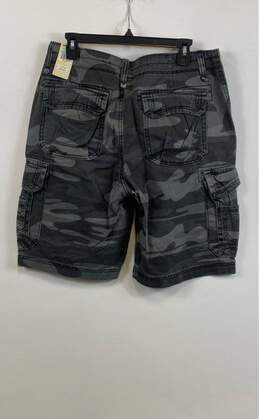 Unionbay Mens Gray Black Camouflage Pockets Flat Front Cargo Shorts Size 34 alternative image