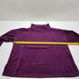 Eileen Fisher purple velour turtleneck sweater petite M image number 4