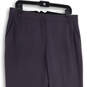 Womens Purple Flat Front Slash Pocket Straight Leg Dress Pants Size 12 image number 3