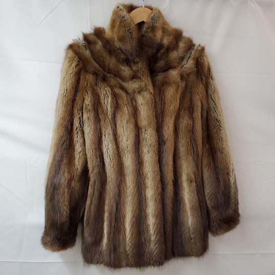 Vintage Brown Possum Fur Coat Women's M image number 1