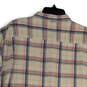Mens Multicolor Plaid Original Fit Short Sleeve Button-Up Shirt Size 3XL image number 4