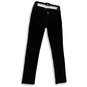 Womens Black Denim Dark Wash Pockets Stretch Skinny Leg Jeans Size 4 image number 1