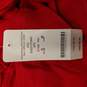 Bebe Womens Red Criss Cross Blouse S NWT image number 4