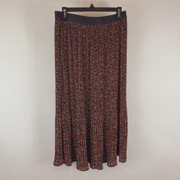Adrianna Papaell Women Floral Print Long Skirt S NWT