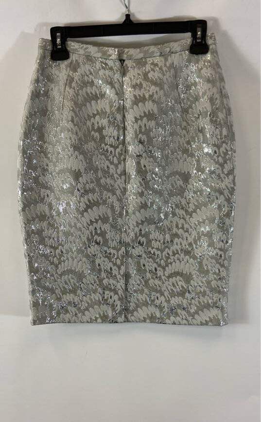 Dolce & Gabbana Gray/Silver Pencil Skirt - Size 4 image number 2