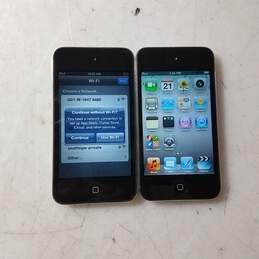 Lot of two Apple iPod touch 4th Gen Model A1367 Storage 8GB