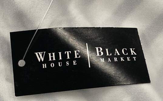 White House Black Market Black Women's White Stripe Dress- Sz 4 NWT image number 4