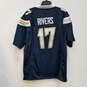 Mens Navy Blue Los Angeles Chargers Philip Rivers #17 NFL Jersey Size 2XL image number 2