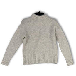 NWT Womens Gray Wool Heather Long Sleeve Crew Neck Pullover Sweater Size XS alternative image