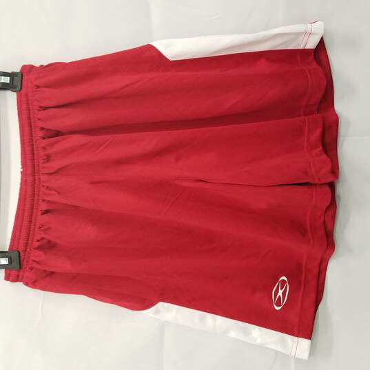 Xara Men Soccer Shorts Red White M image number 1