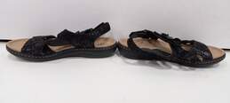 Clarks Women's Black Suede Sandals Size 8.5 alternative image