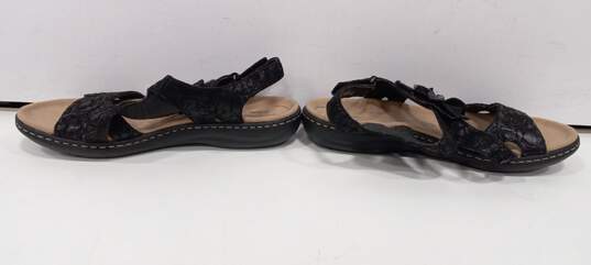 Clarks Women's Black Suede Sandals Size 8.5 image number 2