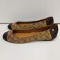 Coach Women's Brown Canvas Flats Size 8.5 image number 1