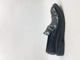 Gucci Black Square Loafers M 8.5D COA