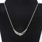 Sterling Silver Diamond Accent Necklace (17.0in) - 7.9g image number 2