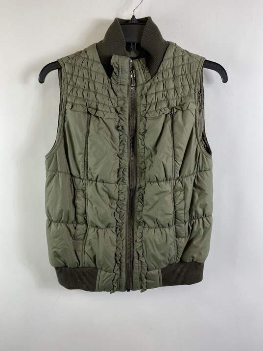 Sanctuary Clothing Women Green Puffer Vest Jacket XS NWT image number 1
