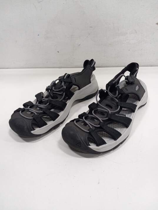 Black & Gray Keen Outdoor Sandals Size 10 image number 1