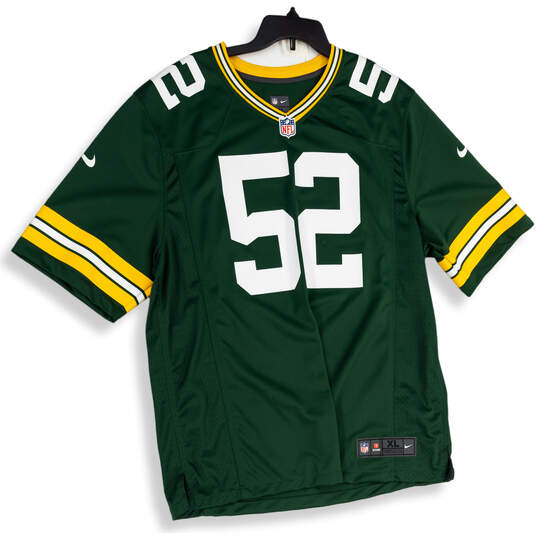 Mens Green Yellow Clay Matthews #52 Green Bay Packers NFL Jersey Size XL image number 3