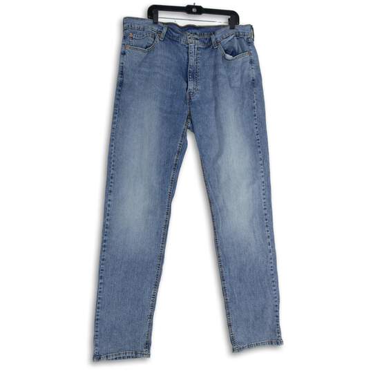Levi Strauss & Co. Mens Blue 5-Pocket Design Straight Leg Jeans Size W40 L38 image number 1