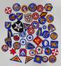 Vintage World War 2 WWII Era Dress Military USA Patches Lot image number 1