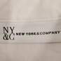New York & Company Women White Dress L NWT image number 3