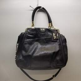COACH F1276-21276 Limited Edition Amelia Black Leather Shoulder Tote Bag