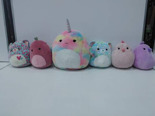Lot of 6 Assorted Squishmallow Plush Toys image number 1