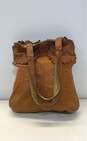 Lucky Brand Brown Leather Hobo Small Shoulder Tote Bag image number 2