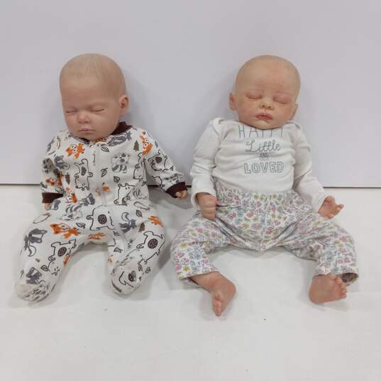 Pair of Life Like Baby Dolls image number 1