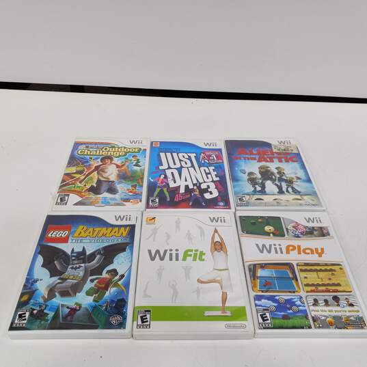 Lot of 6 Nintendo Wii Games image number 1