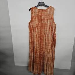 J. JILL Orange Sleeveless Dress alternative image