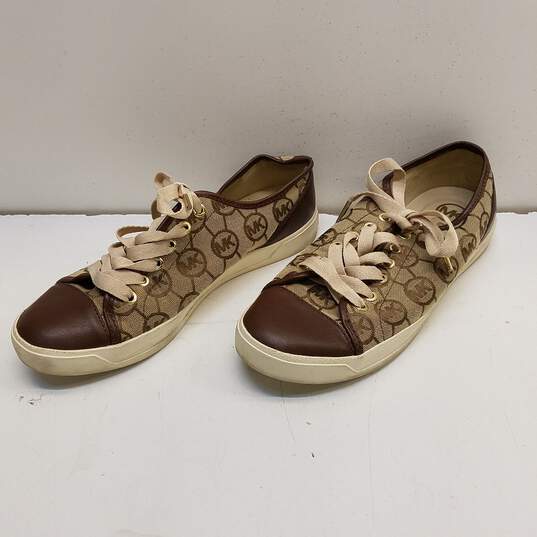 Michael Kors Signature Women Shoes Beige Size 9M image number 4