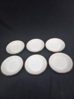 Bundle of 6 White Theodore Haviland Fine China Bowls