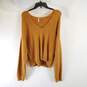 Free People Women Gold Sweater M NWT image number 1